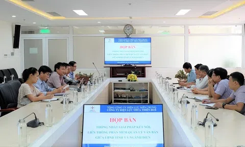 PC Thừa Thiên Huế: Họp bàn giải pháp kết nối, liên thông phần mềm quản lý văn bản